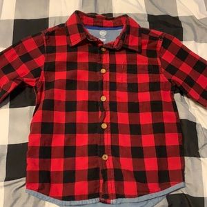 Buffalo plaid boys Button up 🦬